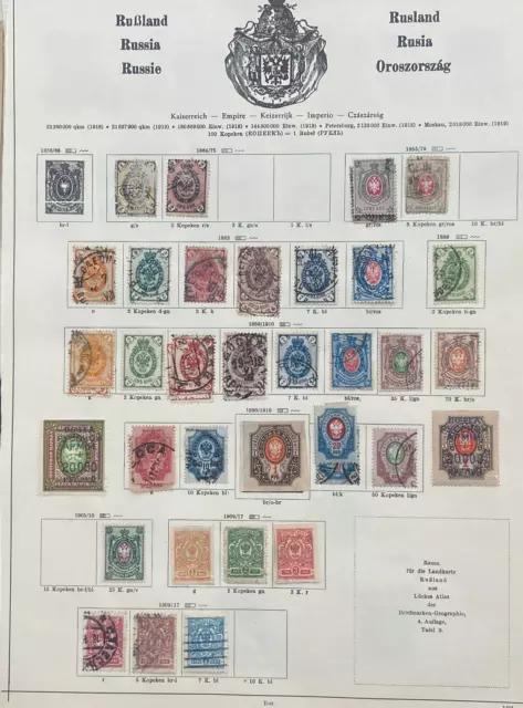 Russland Briefmarken Sammlung, GUT, Russia stamp collection, GOOD