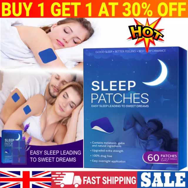 60Pcs Sleep Patches Sleep Patch for Adults Easy to Apply Natural Herbal Patches-