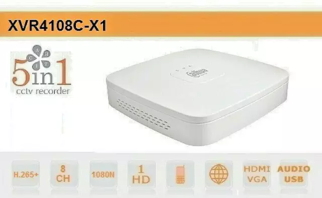 Dvr 8 Canali Cvi Ahd Tvi Analogico Ip 1080N H.265 Dahua 2