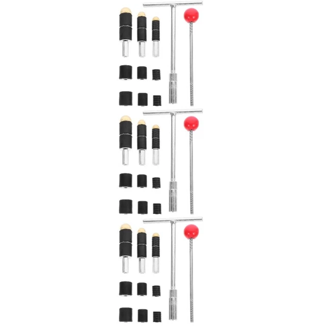 Set Maschi Per Filettatura Tubi 6 Pezzi NPT 1" A 1/8" - In Acciaio Carbonio, Con Scatola, Per Manutenzione Idraulica
