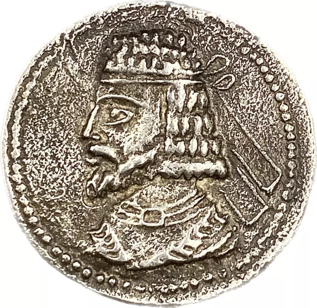 Persian Empire Coin - Tetradrachm - Gotarzes II of Parthia (28mm)