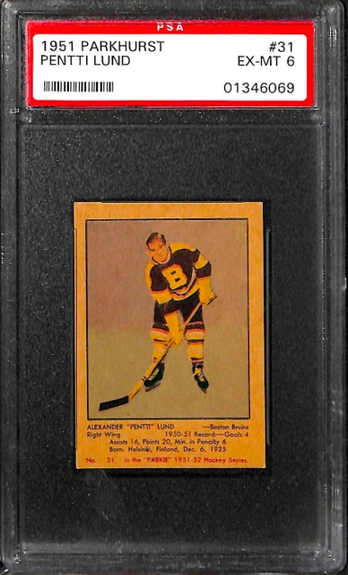 1951 Parkhurst #31 Pentti Lund Psa 6 01346069