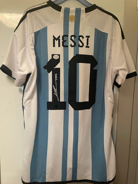 Signed Lionel Messi Argentina Jersey with Coa