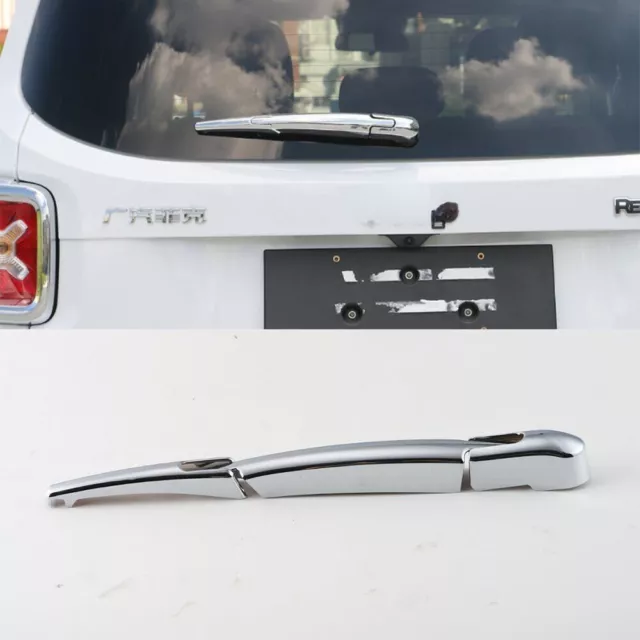 Chrome Rear Window Windshield Wiper Blade Cover Trim For Jeep Renegade 2015-2017