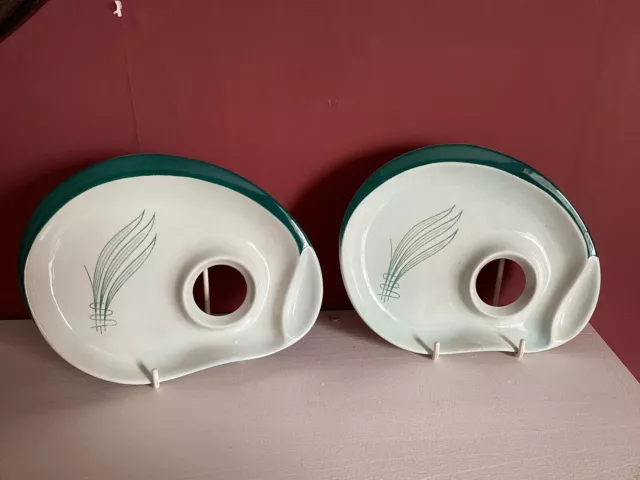 Carlton Ware 2 x Windswept Egg Cup Plate Holder