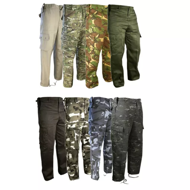 Mens Military Army Combat Cargo Pants Camouflage Camo Trousers