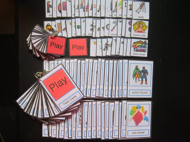 Play Picture Cards - Visual Communication -ADHD/Autism/PECS/Visual Aid/Early Yrs