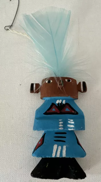 Vintage Hopi Pueblo Indian Highway Rte 66 Kachina Ornament.  Estate Sale Find