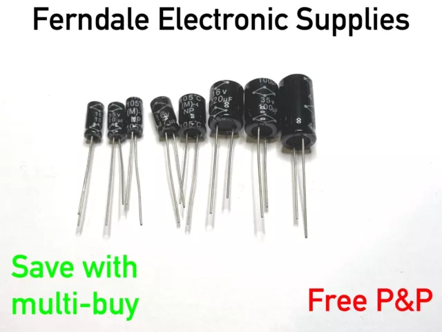 3.3uF 50V Radial Electrolytic Capacitor - Elecronics store in Egypt