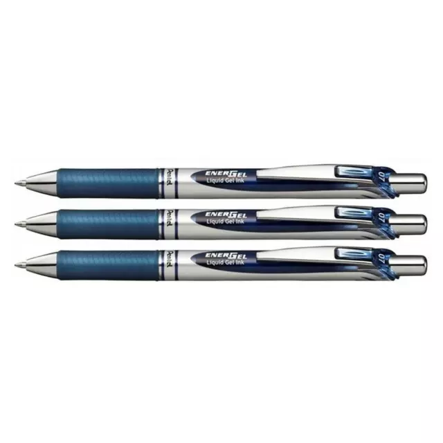 [Ref:BL77-CAX-3] PENTEL Lot de 3 Stylos Roller encre gel rétractable ENERGEL