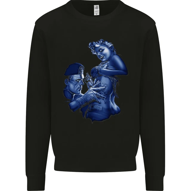 Frankenstein Tattooing Marilyn Halloween Kids Sweatshirt Jumper