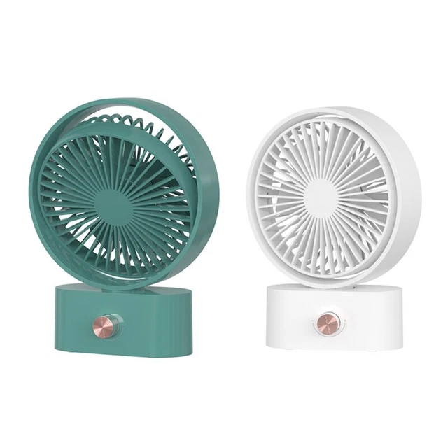 Ventilador de oscilación giratorio silencioso recargable de 2000 mAh 270 grados agitación para la cabeza