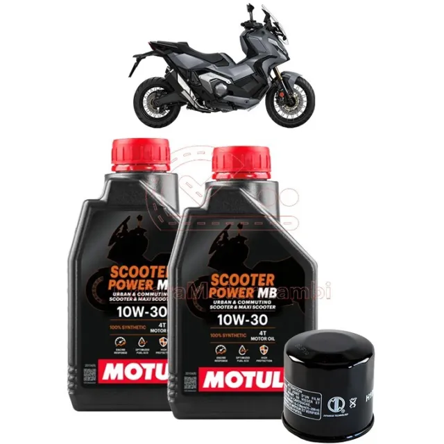 Kit Tagliando HONDA ADV 350 2022 2023 2024 MOTUL Power 10W30 Olio Filtro