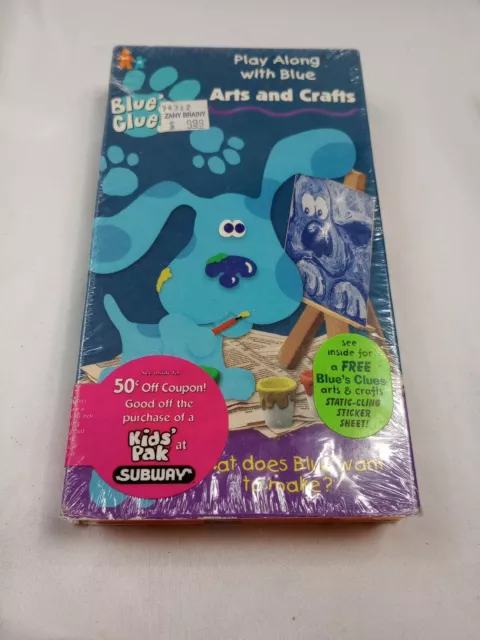 Blues Clues Arts and Crafts (VHS 1998) Nick Jr Nickelodeon Steve Orange RARE HTF Blues Clues Arts and Crafts (VHS 1998) Nick Jr Nickelodeon Steve Orange RARE HTF