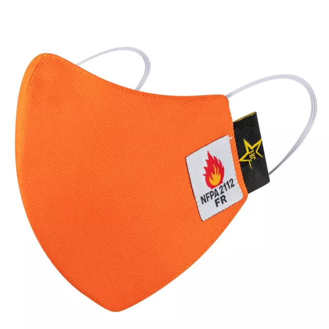 Texas FRC- Hi-Viz Flame Resistant Half Face Mask NFPA2112- 100%Cotton