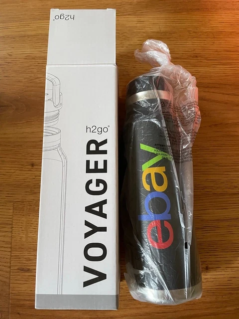 eBay logo Voyager H2GO 25 ounce stainless steel water bottle MINT NEW IN BOX NIB