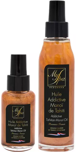 Myspa Huile Addictive Monoï de Tahiti corps , bain , cheveux , massage