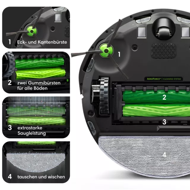 iRobot Roomba Combo i8 Saugroboter Wischfunktion Staubsaugerroboter Sauger 2