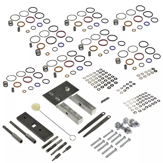 Injector Rebuild Kit w/vice Clamp and Tools & Springs for Ford 7.3L Powerstroke