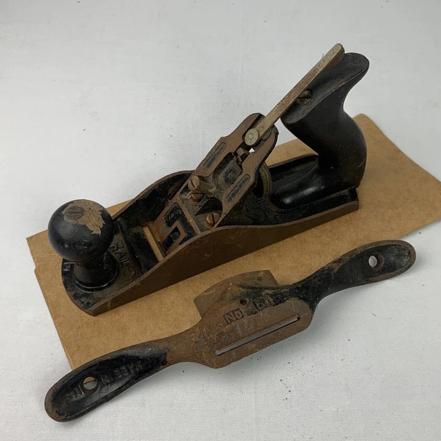 Antique Wooden Stanley Bailey No 4 Cast Iron Block Plane Smooth ~ Made In USA
