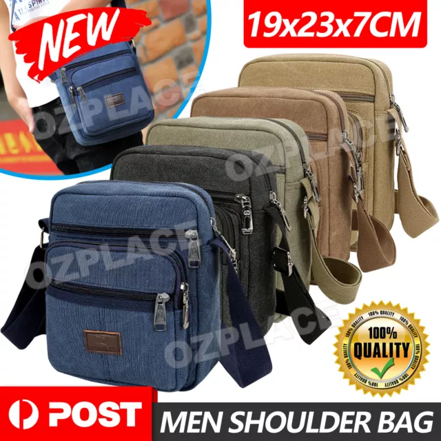 Retro Men's   Travel Canvas Shoulder Messenger Bag Crossbody Satchel Man's Bags