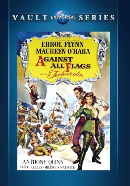 Against All Flags (DVD) Anthony Quinn Errol Flynn Maureen O'Hara