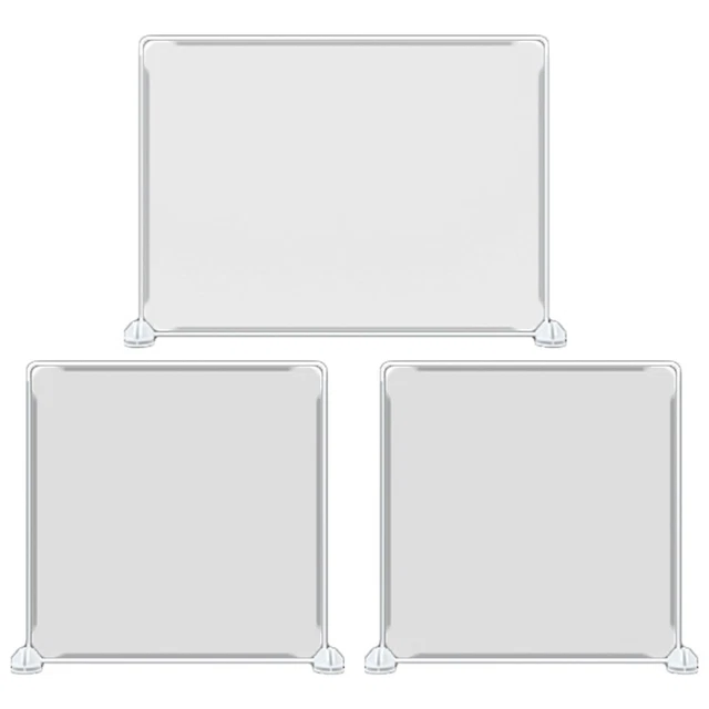 3 pz divisorio trasparente 46x31 cm plastica studenti