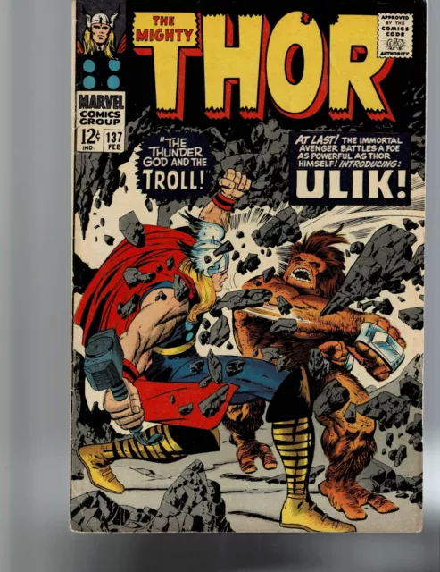 The Mighty Thor #137: VF+ 8.5 - First Appearance of Ulik / 2nd of Sif!