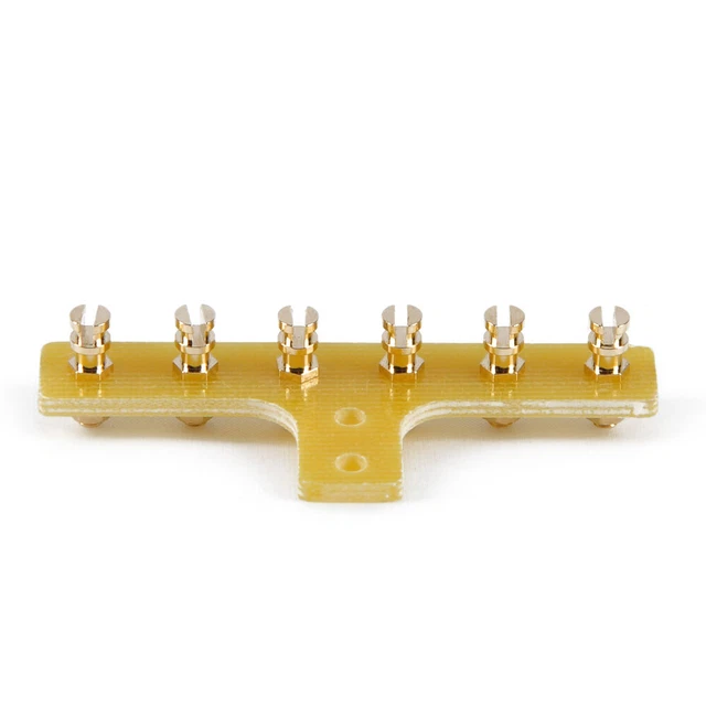 2pcs Terminal Strip Turret Tag Board 6-Lug pins Point to Point Tube Amp DIY 6