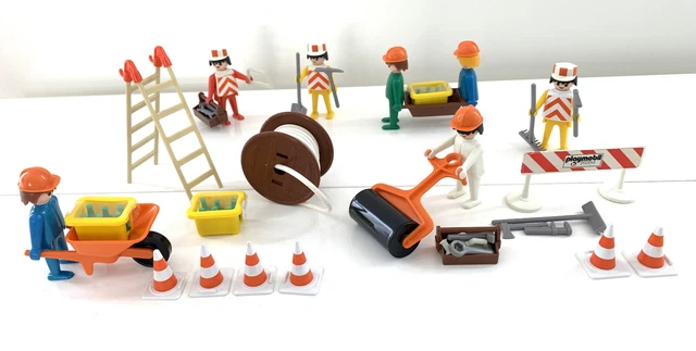 Playmobil Ouvriers De Chantier – Réf 3110 – 1974 – Vintage – Extrêmement Rare