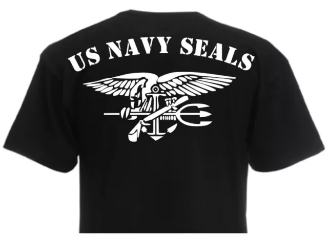 T-Shirt US Army Navy Seals Rückendruck! Anchor & Eagle USMC Marines Gr S-XXL 2