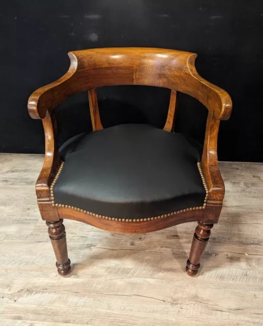 Fauteuil De Bureau Restauration En Noyer