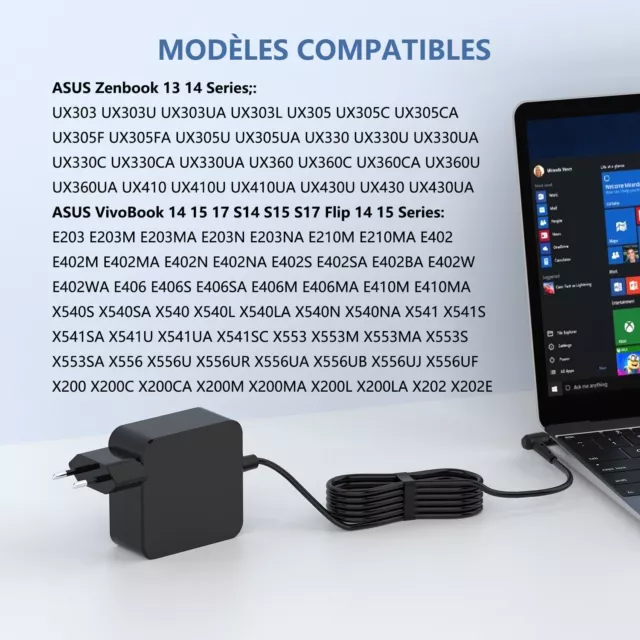 für ASUS AD2088020 19V 1.75A 2.37A 3.42A AC Adapter Notebook Laptop Ladegerät 2