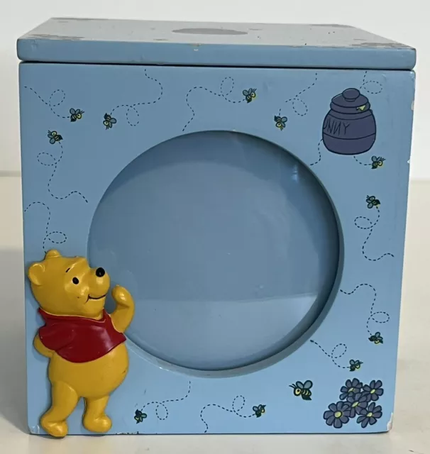 Classic Disney Home Winnie The Pooh Nursery Decor Picture Photo Cube Box Enesco