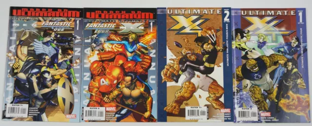 Ultimate X4 #1-2 FN/VF complete series + (2) annuals - fantastic four x-men set