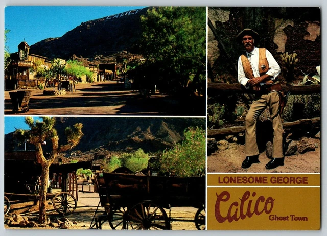 Calico Ghost Town San Bernardino County Reg. Park Sheriff - Vintage Postcard 4x6