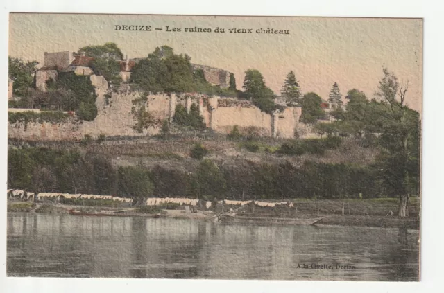 DECIZE - Nievre - CPA 58 - Les ruines du vieux Chateau - carte couleur