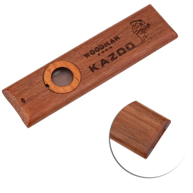 Kazoo Musikinstrument Holz Lernspielzeug Flöten Geschenk mit Box für Anfänger