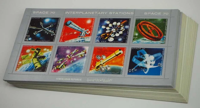 Briefmarken Block 135 Nordjemen 1970 – Raumfahrt-Motiv, Postfrisch ** MNH, Sammlerstück