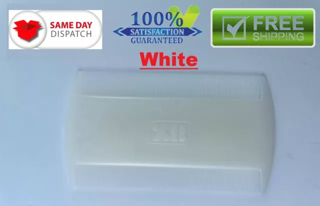 White Double Sided Nit Comb Head Lice Detection pet dog cat flea pine para pious