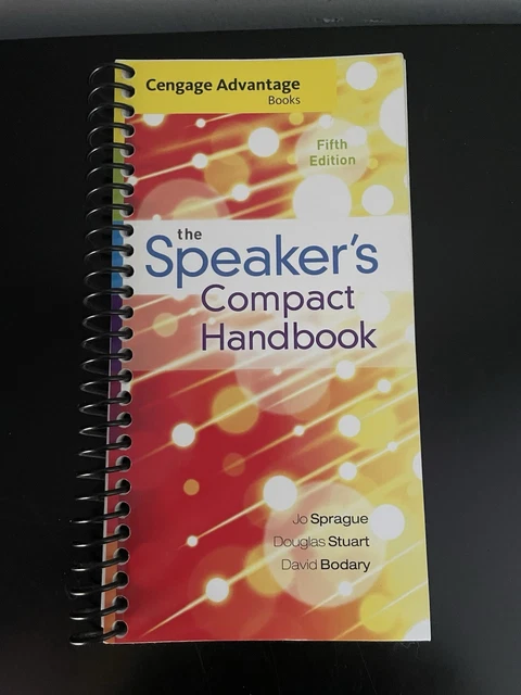 NEW CENGAGE ADVANTAGE Books : 5th Edition The Speaker's