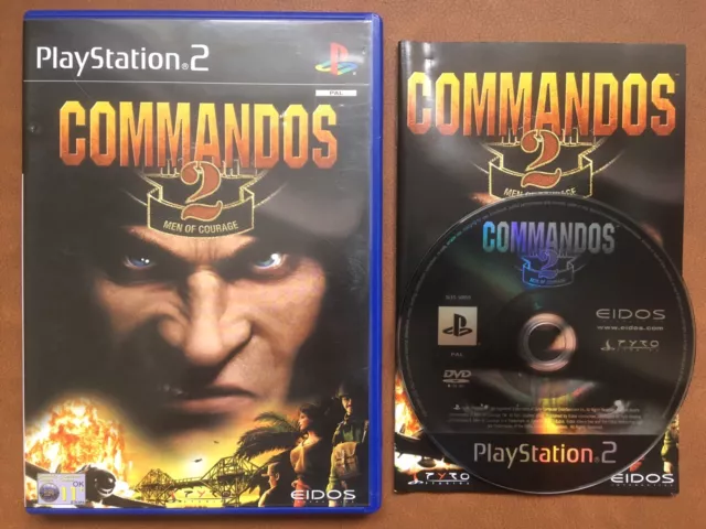 Commandos 2: Men of Courage (Sony PlayStation 2, 2002) complete & tested PS2