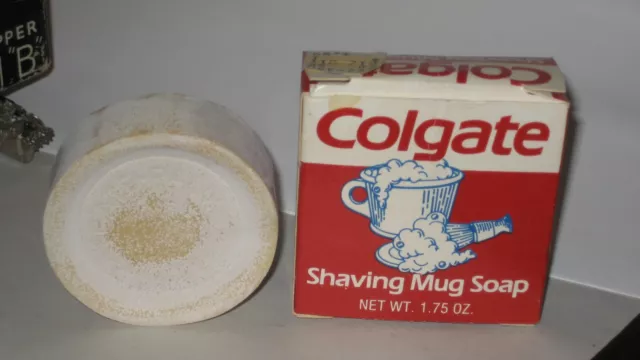Vintage Colgate Shaving Mug Soap Unused With Box NOS