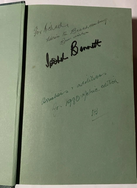 FAMOUS AUS MARINE Biologist Dr Isobel Bennett Signature / Hand Written ...