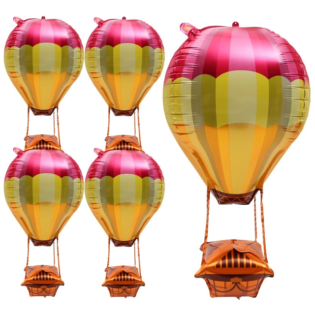 5 Pcs Baby Shower Balloon Hot Air Christmas Tree Ornament Aluminum Foil