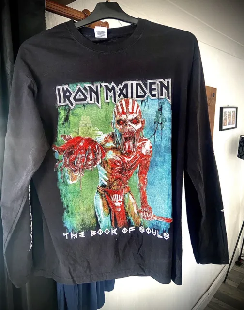 Iron Maiden Book Of Souls Tour Long Sleeved T-Shirt/Top.