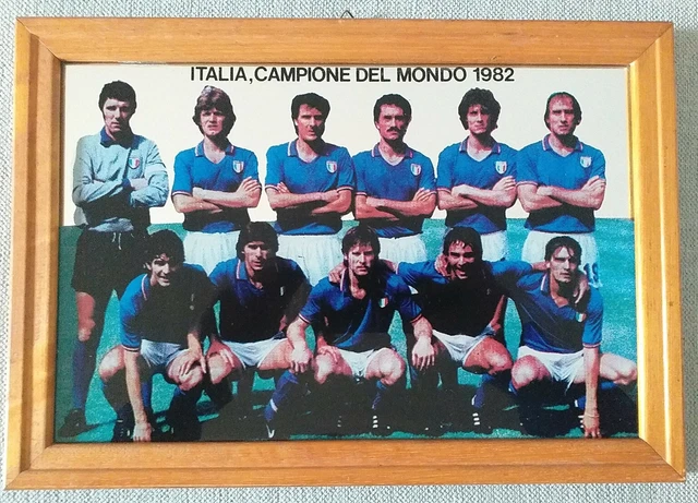 ITALIA CAMPIONE DEL MONDO 1982 Calciatori. Specchio/Quadretto 33×23