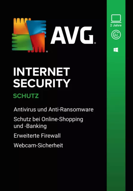 AVG Internet Security 2024 | 1PC 2 Jahre | Vollversion/Upgrade UE DE