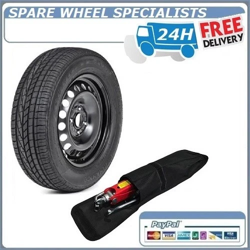 15" Full Size Steel Spare Wheel + Tool Kit Fits Dacia Sandero (2008-Present Day)