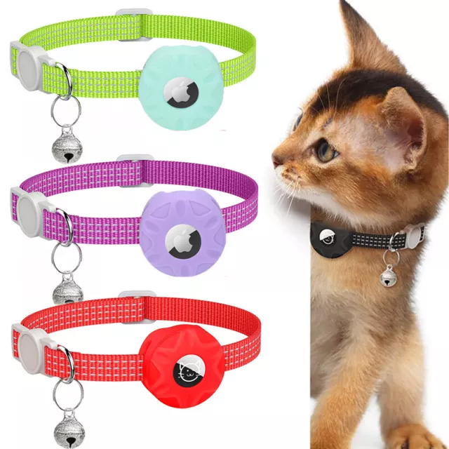 ✿ Étui De Protection En Nylon Pour Apple Airtag Pet Dog Cat Collier F